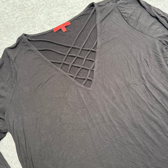 Red by bke Black Strappy Front And size XL 
Long Sleeve Top - Picture 3 of 7